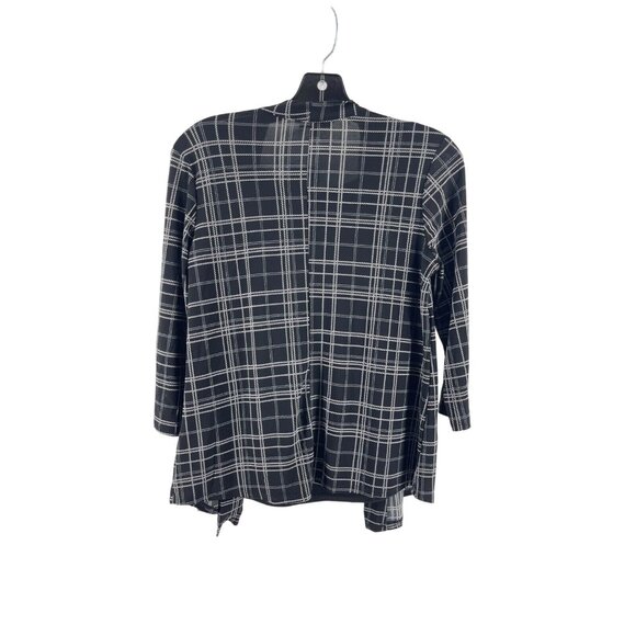 NWT Ava & Grace Women's Black Plaid 3/4 Sleeve Layered Top Blouse Size PS - Picture 6 of 11